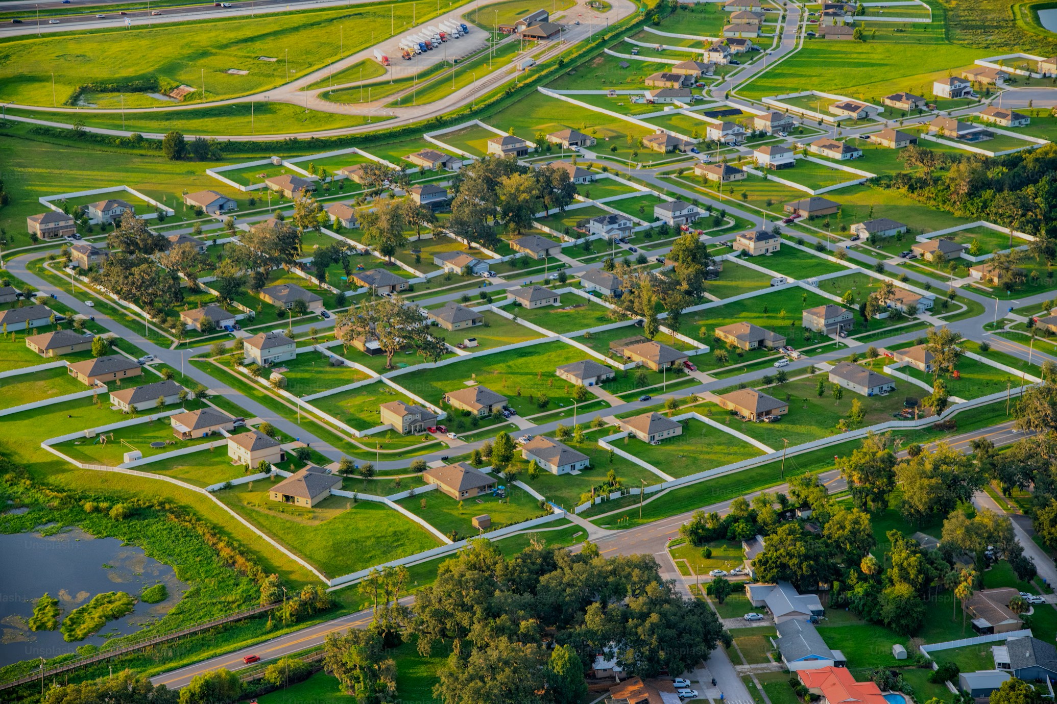 Open agricultural land